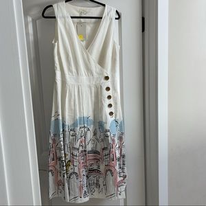 NWT Boden linen city dress sz10